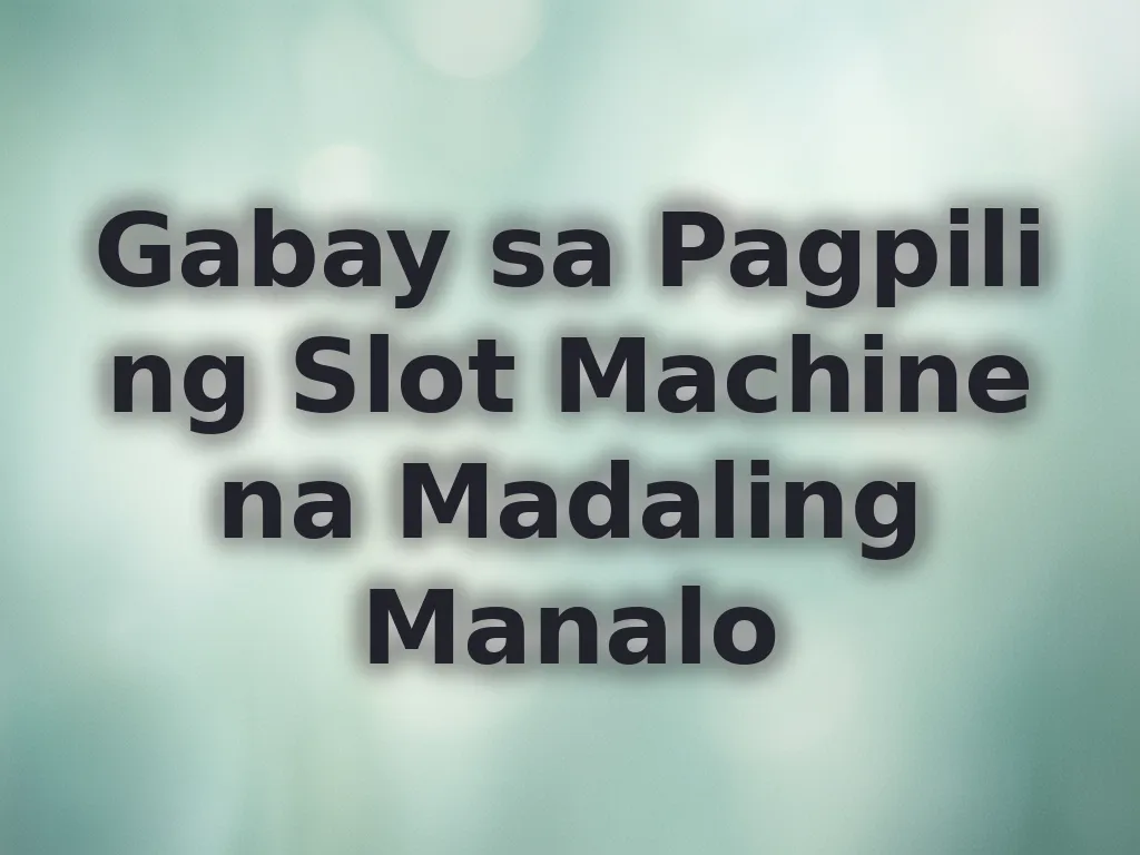 Gabay sa slots